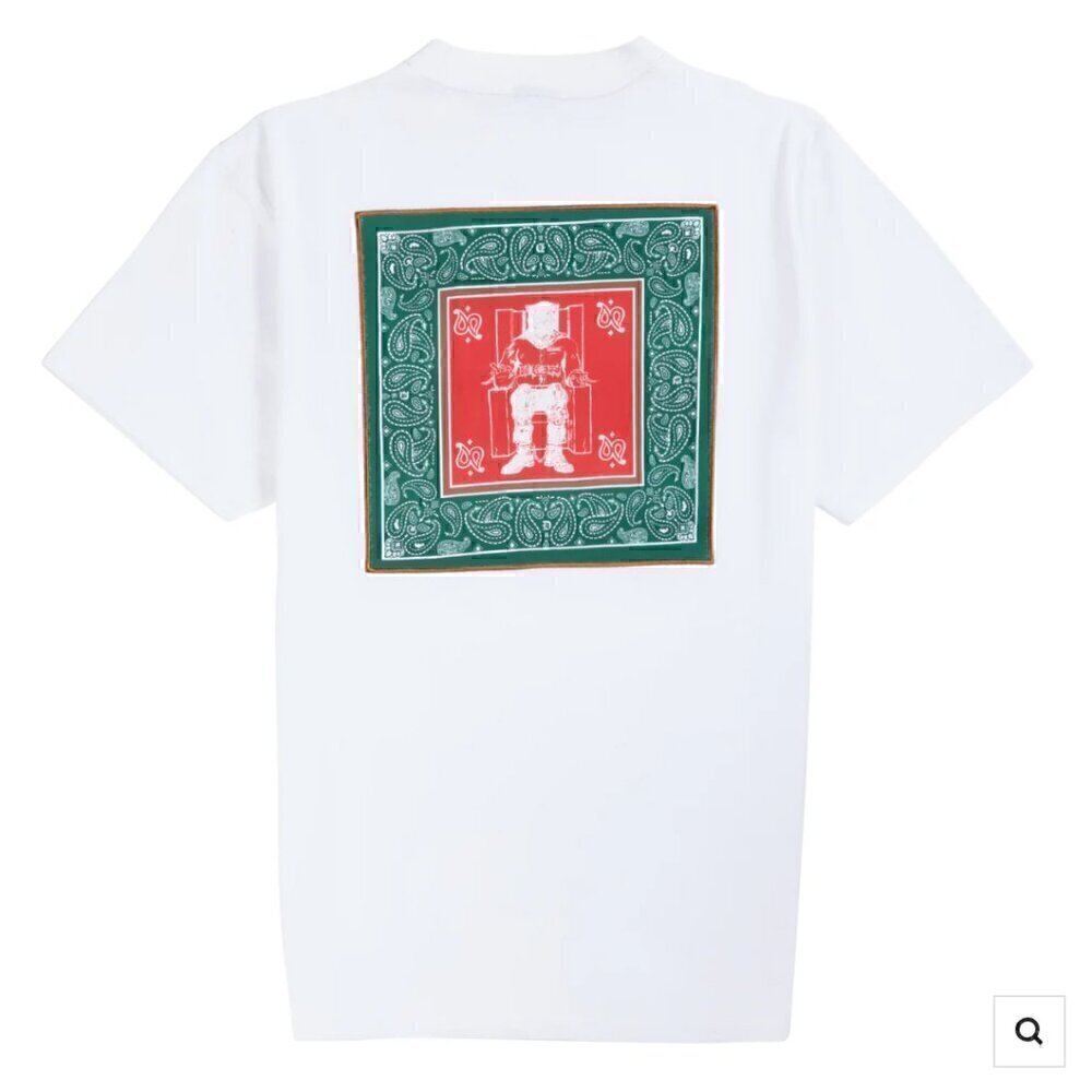 NWT Death Row Records Paisley Chair Logo Tee in White
